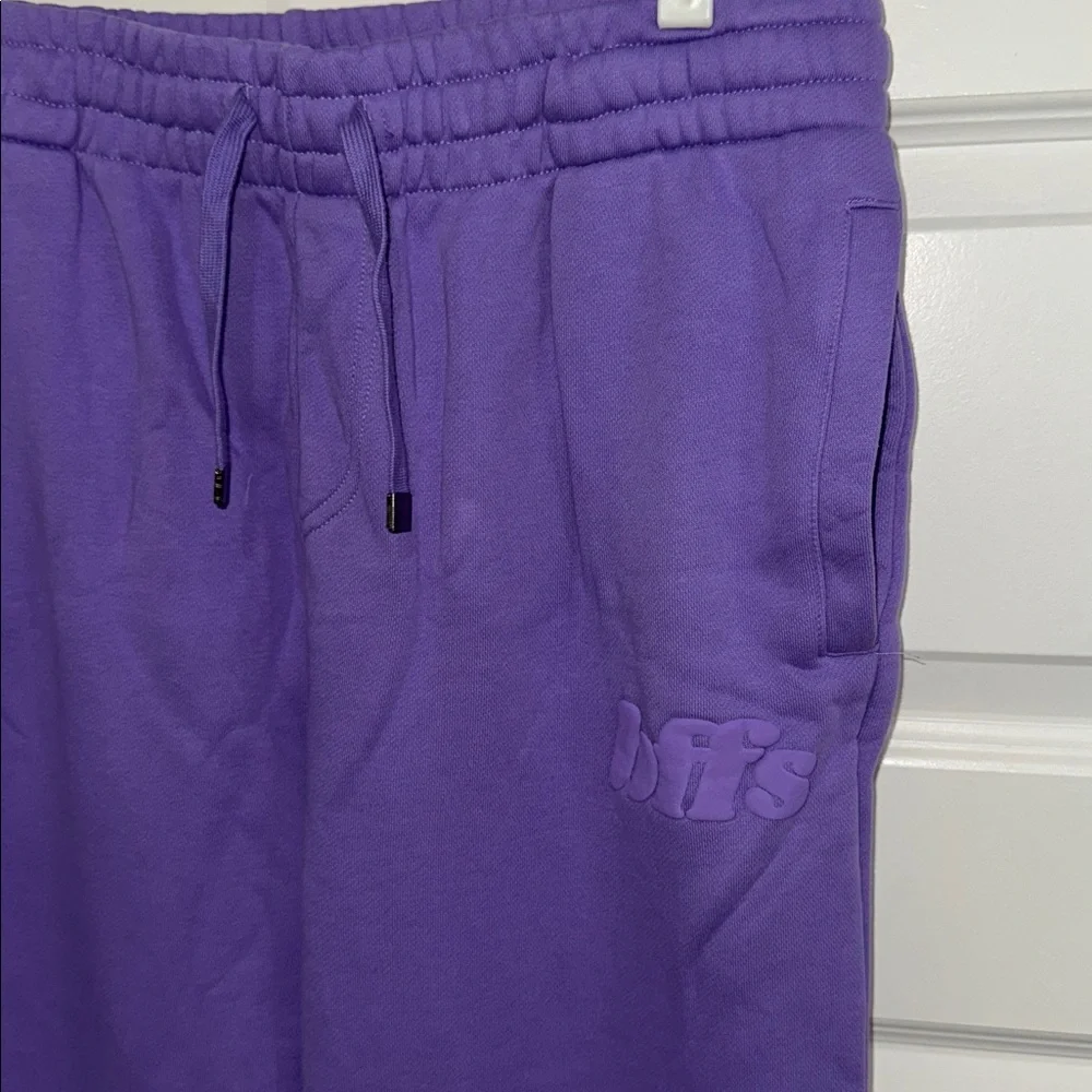 Purple Hoodie and Sweatpants with Embossed Logo - Picture 6 of 8